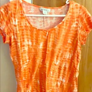 Orange tie dye T-shirt